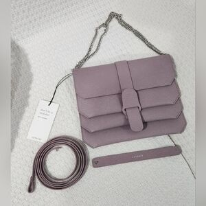 Senreve Leather Crossbody Convertable Clutch Shoulder Bag NWT STUNNING